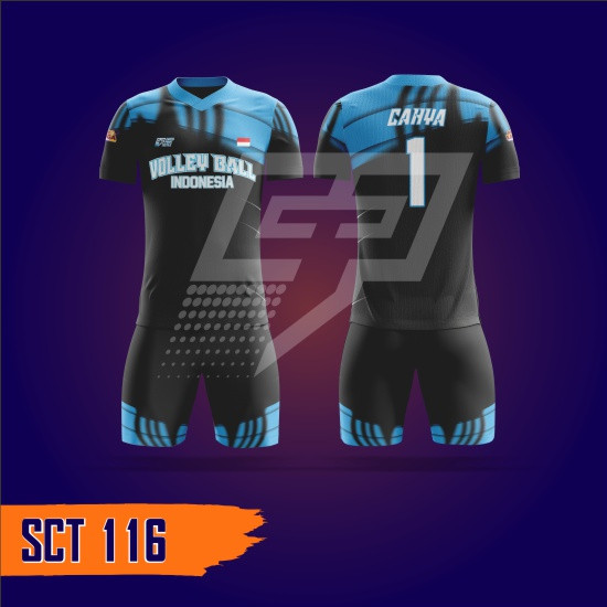 Jersey Volly Setelan Full Print SCT116 